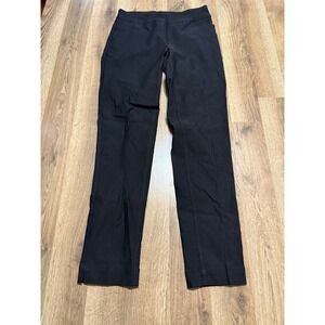 Slim-Sation Pull-On Ankle Pants Women Size 2 Black Adult Slimming Stretch